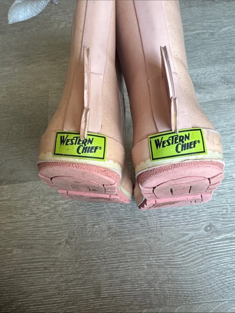 Western Chief Pink Unicorn Rain Boots with Floral Accent
